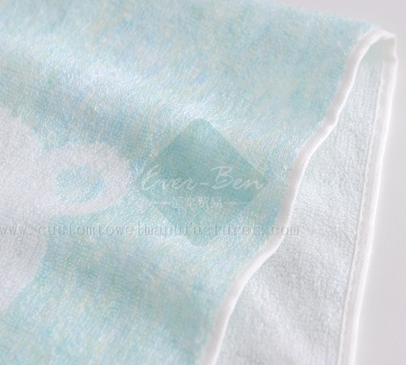 China EverBen Custom black and white beach towel Factory ISO Audit Bamboo Face Towels Factory